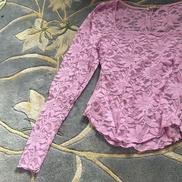 Free People Women’s Long Distance Layering Top in Flower Trail - Picture 4 of 9